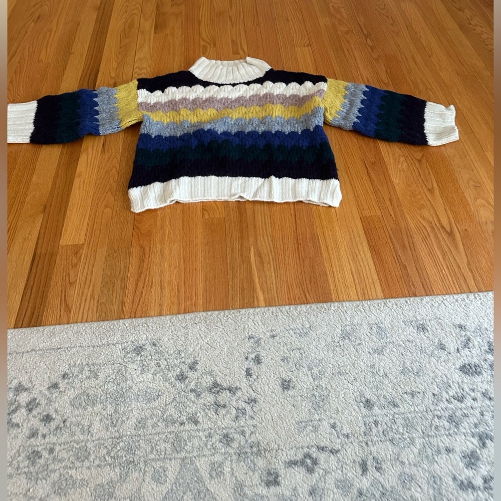Eleven Six Baby Alpaca Striped Multicolor Women's Sweater